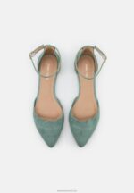 Z62T2161 Women Anna Field Ankle Strap Ballet Pumps Mint - Image 6