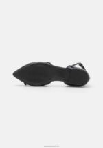 Z62T2173 Women Anna Field Ankle Strap Ballet Pumps Black - Image 5