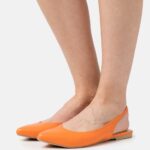 Z62T2184 Women Anna Field Slingback Ballet Pumps Orange