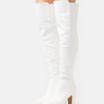 Z62T2233 Women Anna Field Over-The-Knee Boots White