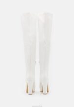 Z62T2233 Women Anna Field Over-The-Knee Boots White - Image 4