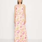 Z62T223 Women Anna Field Maxi Dress White/Pink