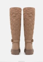 Z62T2248 Women Anna Field Platform Boots Beige - Image 4