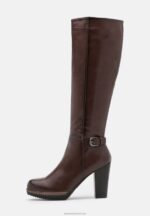 Z62T2255 Women Anna Field High Heeled Boots Dark Brown - Image 2