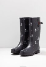 Z62T2265 Women Anna Field Wellies Dark Blue - Image 5