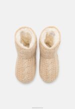 Z62T2277 Women Anna Field Gold-Metallic Thread Slippers Gold-Coloured - Image 6