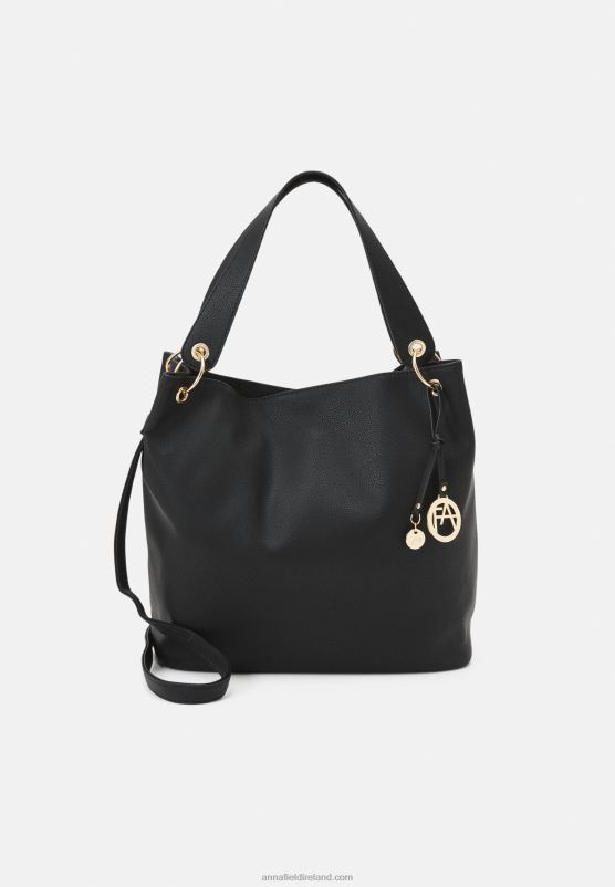 z62t2305_women_anna_field_handbag_black.jpg Z62T2305 Women Anna Field Handbag Black - Image 1