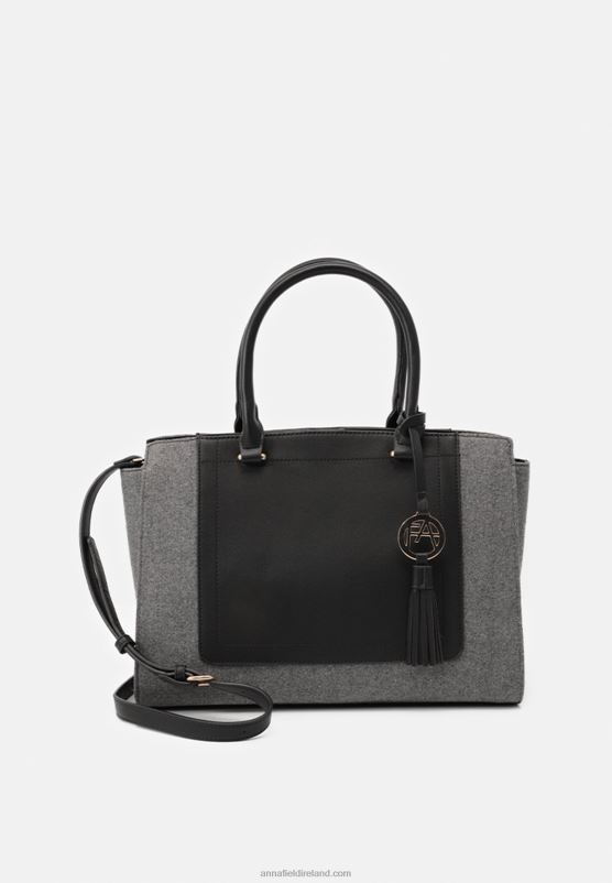 z62t2309_women_anna_field_handbag_102_grey.jpg Z62T2309 Women Anna Field Handbag 102 Grey - Image 1