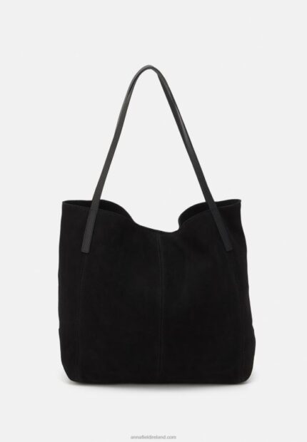 Z62T2349 Women Anna Field Leather Handbag Black