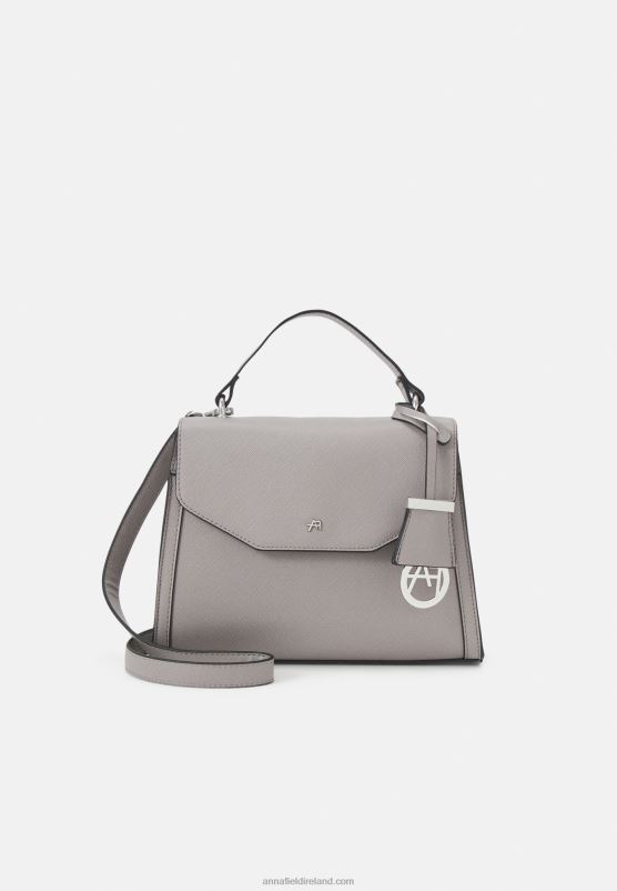 z62t2366_women_anna_field_handbag_grey.jpg Z62T2366 Women Anna Field Handbag Grey - Image 1