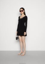 Z62T236 Women Anna Field Jumper Dress Black - Image 2