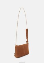 Z62T2438 Women Anna Field Leather Clutch Cognac - Image 2