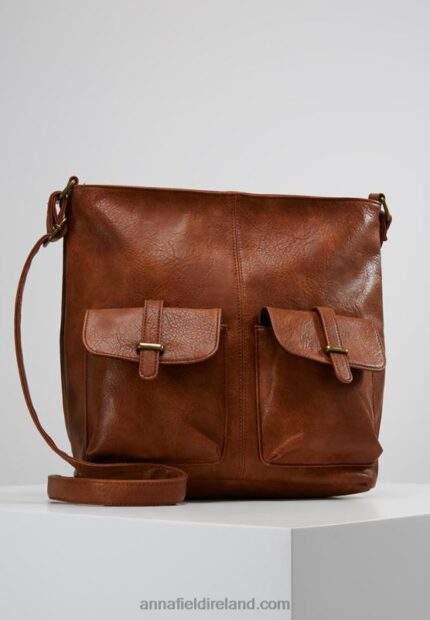 Z62T2502 Women Anna Field Across Body Bag Cognac