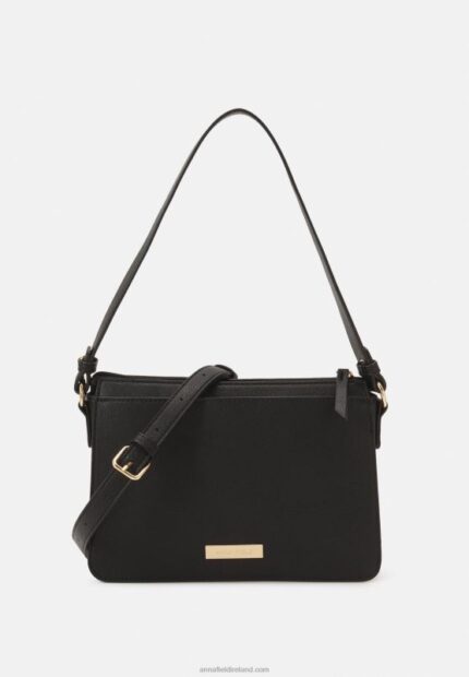 Z62T2512 Women Anna Field Across Body Bag Black