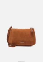 Z62T2532 Women Anna Field Leather Across Body Bag Cognac