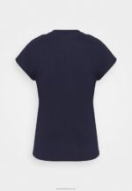 Z62T254 Women Anna Field Basic T-Shirt Dark Blue - Image 2