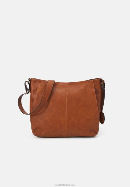 Z62T2558 Women Anna Field Across Body Bag Cognac