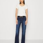 Z62T255 Women Anna Field 3 Pack Basic T-Shirt Dark Yellow/Purple/White