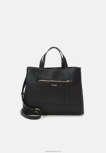 Z62T2587 Women Anna Field Leather Laptop Bag Black