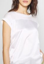 Z62T260 Women Anna Field Print T-Shirt Off-White - Image 5