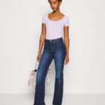Z62T264 Women Anna Field 3 Pack Basic T-Shirt Purple/White/Mottled Light Grey