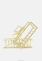 Z62T2668 Women Anna Field 2 Pack Hair Styling Accessory Gold-Coloured - Image 3