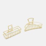 Z62T2669 Women Anna Field 2 Pack Hair Styling Accessory Gold-Coloured