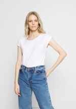 Z62T266 Women Anna Field 3 Pack Basic T-Shirt Black/White/Mottled Light Grey - Image 2