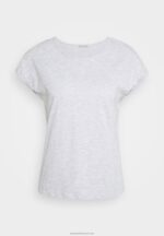 Z62T266 Women Anna Field 3 Pack Basic T-Shirt Black/White/Mottled Light Grey - Image 11