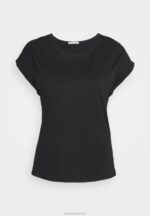 Z62T266 Women Anna Field 3 Pack Basic T-Shirt Black/White/Mottled Light Grey - Image 12