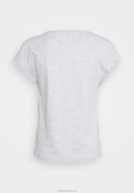 Z62T266 Women Anna Field 3 Pack Basic T-Shirt Black/White/Mottled Light Grey - Image 3