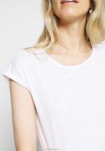 Z62T266 Women Anna Field 3 Pack Basic T-Shirt Black/White/Mottled Light Grey - Image 5