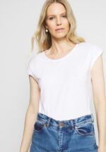 Z62T266 Women Anna Field 3 Pack Basic T-Shirt Black/White/Mottled Light Grey - Image 7
