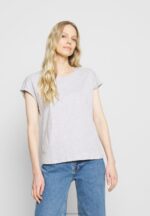 Z62T266 Women Anna Field 3 Pack Basic T-Shirt Black/White/Mottled Light Grey - Image 9