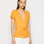 Z62T267 Women Anna Field Blouse Dark Yellow