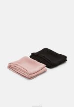 Z62T2706 Women Anna Field 2 Pack Headscarf Black/Pink - Image 5