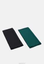 Z62T2707 Women Anna Field 2 Pack Headscarf Black/Green - Image 6