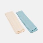 Z62T2711 Women Anna Field 2 Pack Headscarf Light Blue/Nude