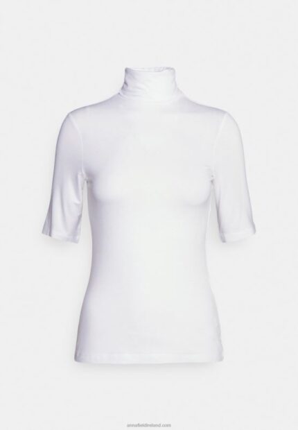 Z62T272 Women Anna Field Print T-Shirt White
