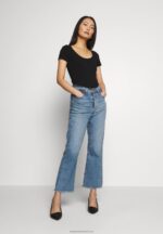 Z62T273 Women Anna Field 3 Pack Basic T-Shirt Black - Image 2