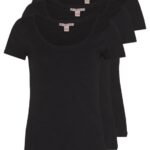 Z62T273 Women Anna Field 3 Pack Basic T-Shirt Black