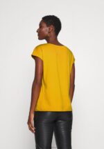 Z62T279 Women Anna Field Basic T-Shirt Golden Yellow - Image 3