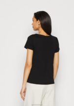 Z62T284 Women Anna Field 3 Pack Basic T-Shirt Black/White/Mottled Light Grey - Image 3