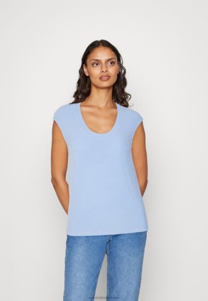 Z62T289 Women Anna Field Basic T-Shirt Blue
