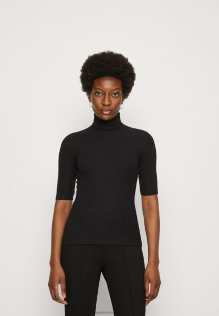 Z62T291 Women Anna Field Print T-Shirt Black