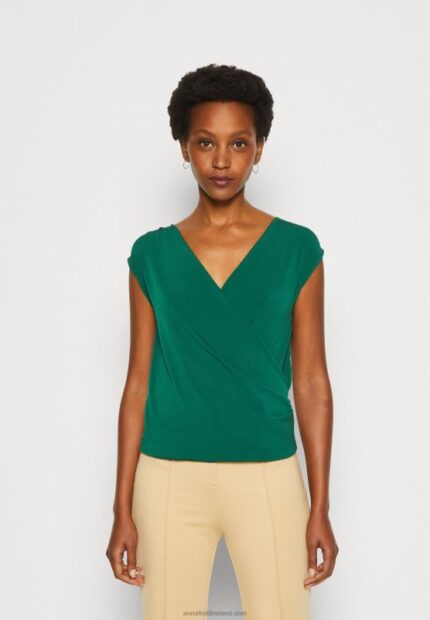 Z62T294 Women Anna Field Print T-Shirt Green