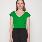 Z62T296 Women Anna Field Basic T-Shirt Green