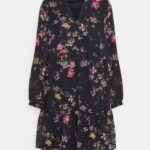 Z62T2 Women Anna Field Day Dress Black/Pink