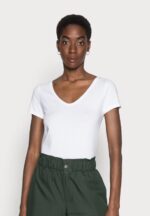Z62T300 Women Anna Field 2 Pack Basic T-Shirt White/Black - Image 2