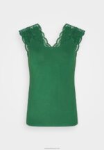 Z62T302 Women Anna Field Print T-Shirt Dark Green - Image 5